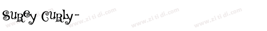 Surey Curly字体转换